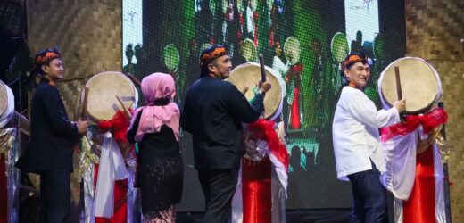 Dispar Banten Dukung Kesenian Gebrang Ngadu Bedug