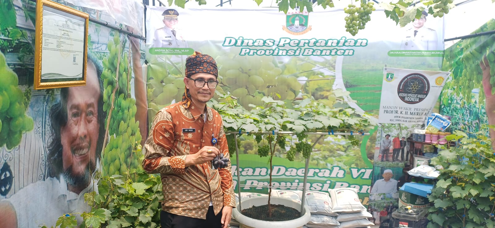 Komitmen Dikembangkan, Distan Banten Tampilkan Stand Anggur