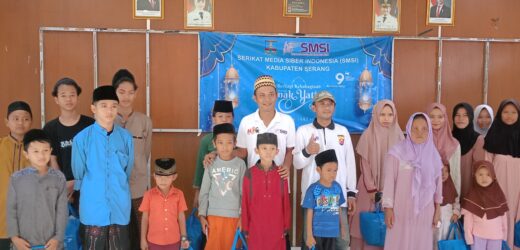 SMSI Kabupaten Serang Berbagi Kebahagiaan, Santuni Anak Yatim