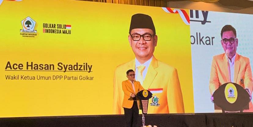 Buka Musda Golkar Banten, Ace Syadzily Isyaratkan Mendukung Andika Hazrumy