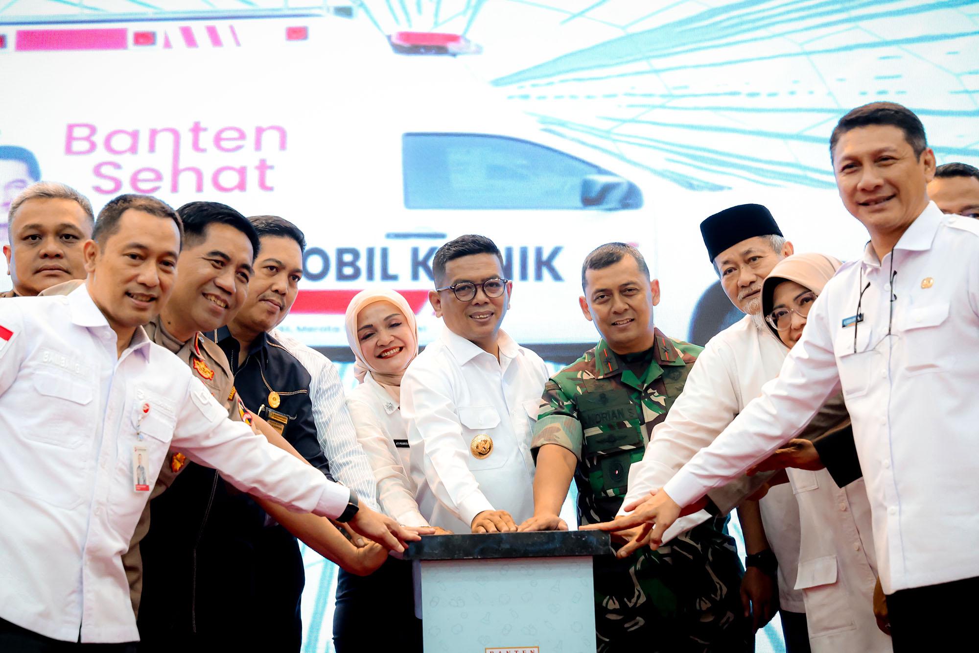 Misi Banten Sehat, Gubernur Banten Andra Soni Luncurkan Mobil Klinik Berbasis Telemedisin