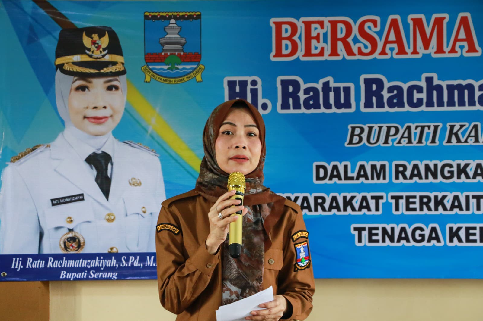 Bupati Ratu Zakiyah Deklarasi Satgas Pungli Ketenagakerjaan di Kabupaten Serang