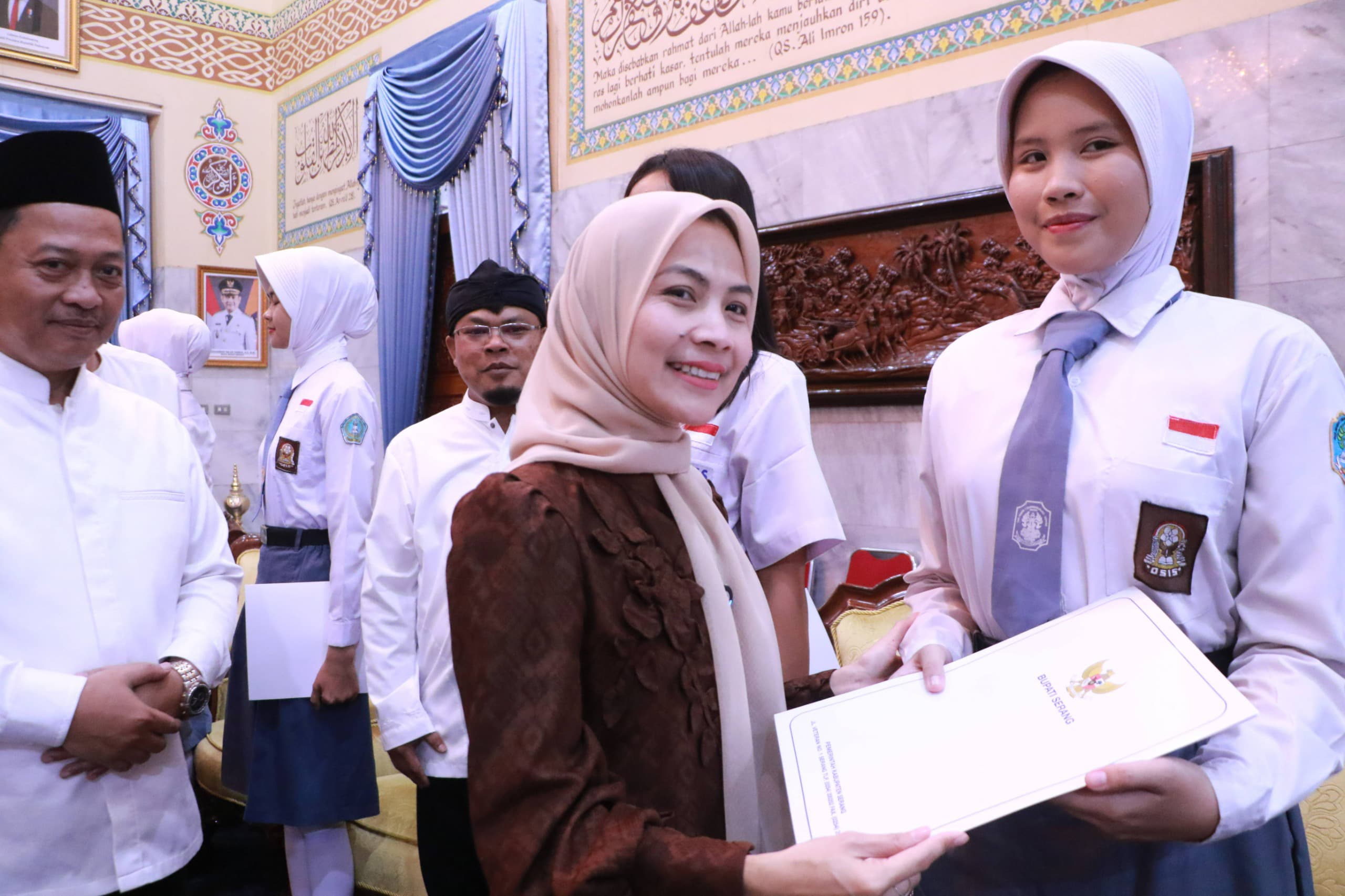 Bupati Ratu Zakiyah Lepas Capaska Wakili Kabupaten Serang ke tingkat Provinsi dan Nasional