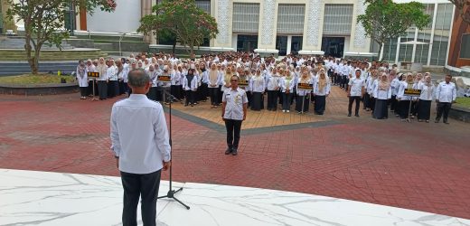 Apel Perdana, Sekwan Banten Subhan Setiabudi Ingatkan Pegawai Jaga Kebersihan dan Cintai Pekerjaan
